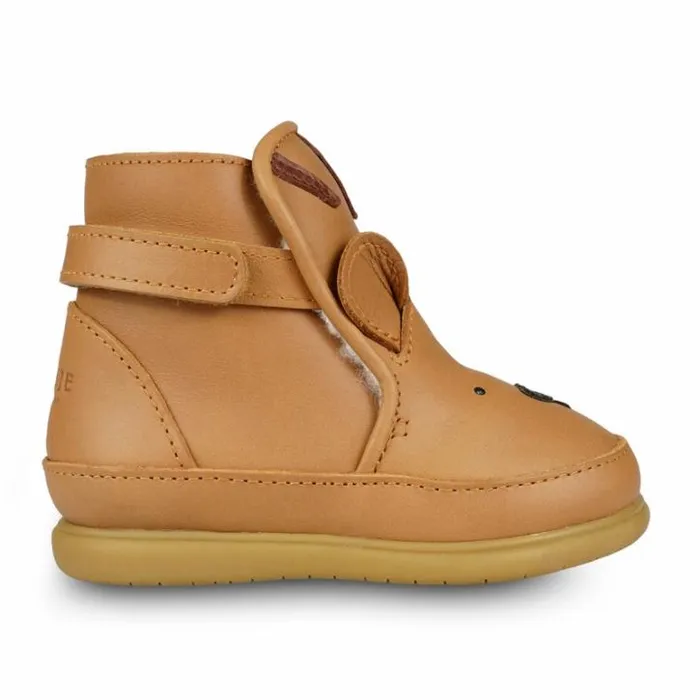 Donsje Amsterdam Toddler Shoes Baby Dubu Classic Shoes Camel Classic Leather