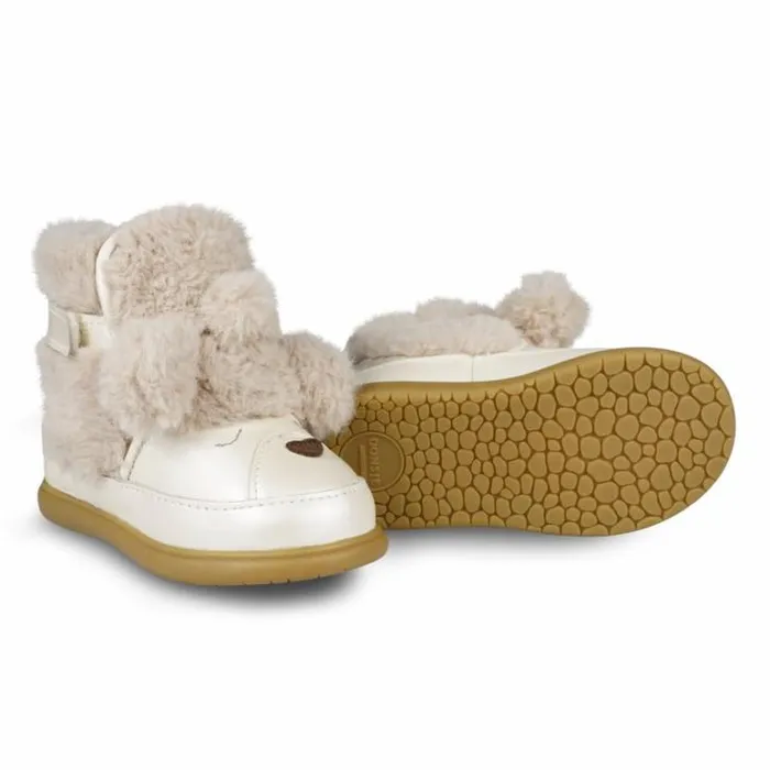 Donsje Amsterdam Toddler Shoes Girls Girls Dubu Exclusive Shoes Off White Metallic Leather