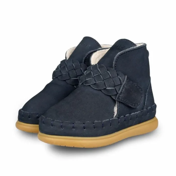 Donsje Amsterdam Toddler Shoes Girls Girls Marcou Shoes Navy Nubuck