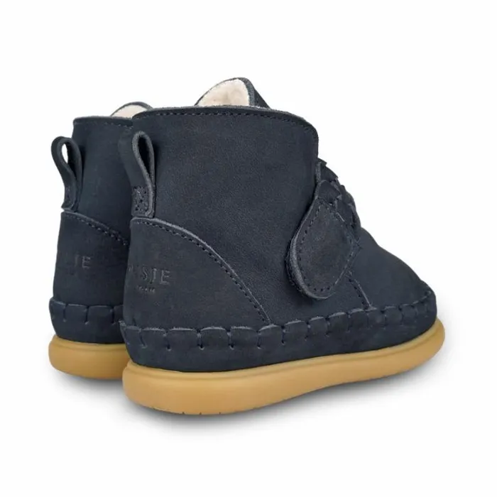 Donsje Amsterdam Toddler Shoes Girls Girls Marcou Shoes Navy Nubuck