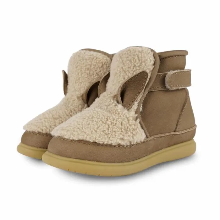 Donsje Amsterdam Toddler Shoes Girls Girls Roumi Shoes Beige Curly Faux Fur