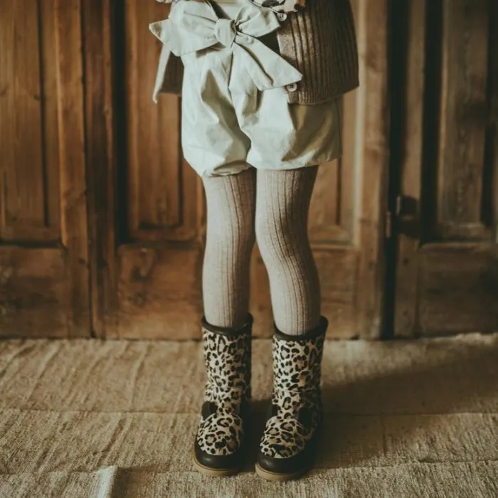 Donsje Amsterdam Trousers and Leggings Baby Aly Tights Latte Melange