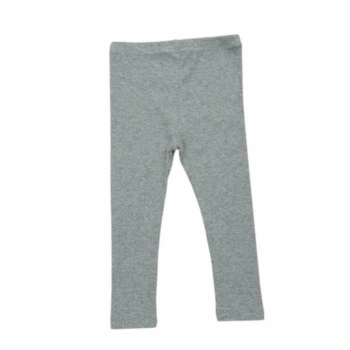 Donsje Amsterdam Trousers and Leggings Baby Nora Leggings Light Grey Melange