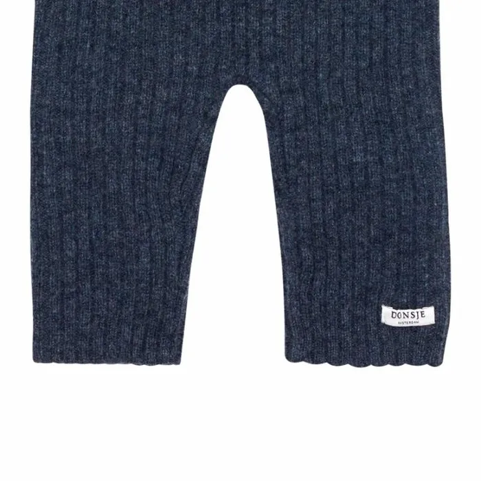 Donsje Amsterdam Trousers and Leggings Baby Olle Merino Wool Trousers Night Blue Melange