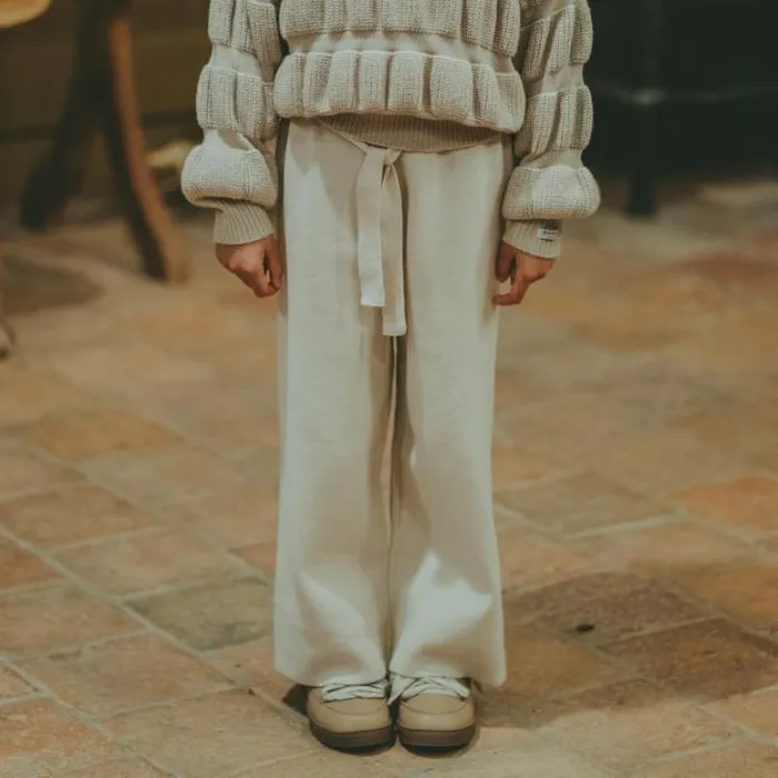 Donsje Amsterdam Trousers and Leggings Girls Invi Trousers Soft Sand