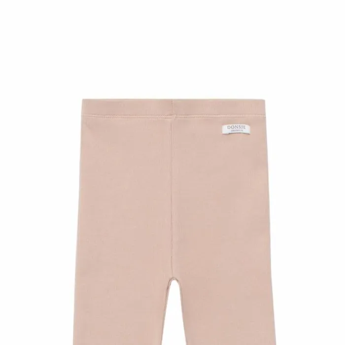 Donsje Amsterdam Trousers and Leggings Girls Qellie Leggings Hazelnut Blush