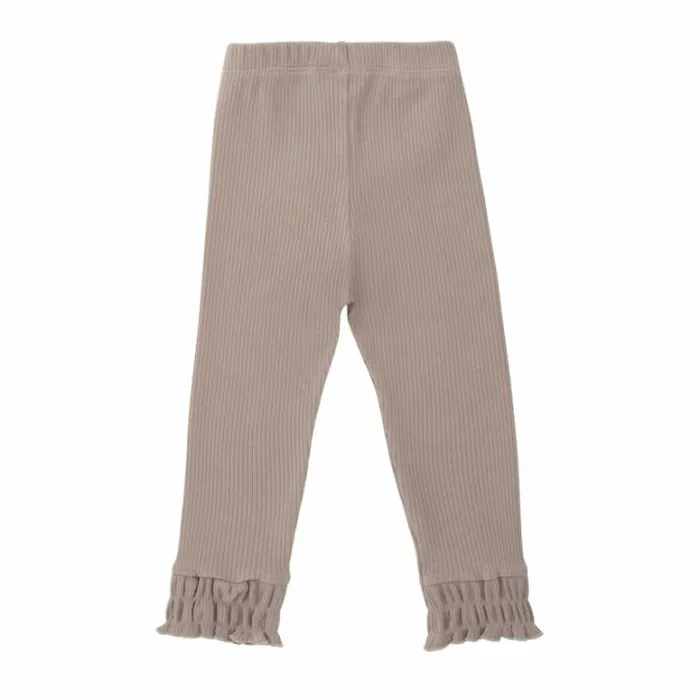 Donsje Amsterdam Trousers and Leggings Girls Qies Leggings Taupe