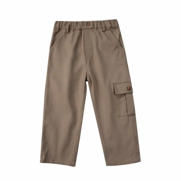Donsje Amsterdam Trousers Boys Theoule Trousers Milk Chocolate