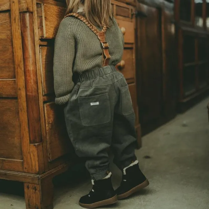 Donsje Amsterdam Trousers Boys Ziku Trousers Sage Grey