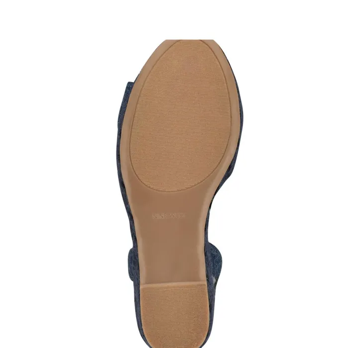Dotime Espadrille Wedge Sandals Denim Women Nine West Mid Heels