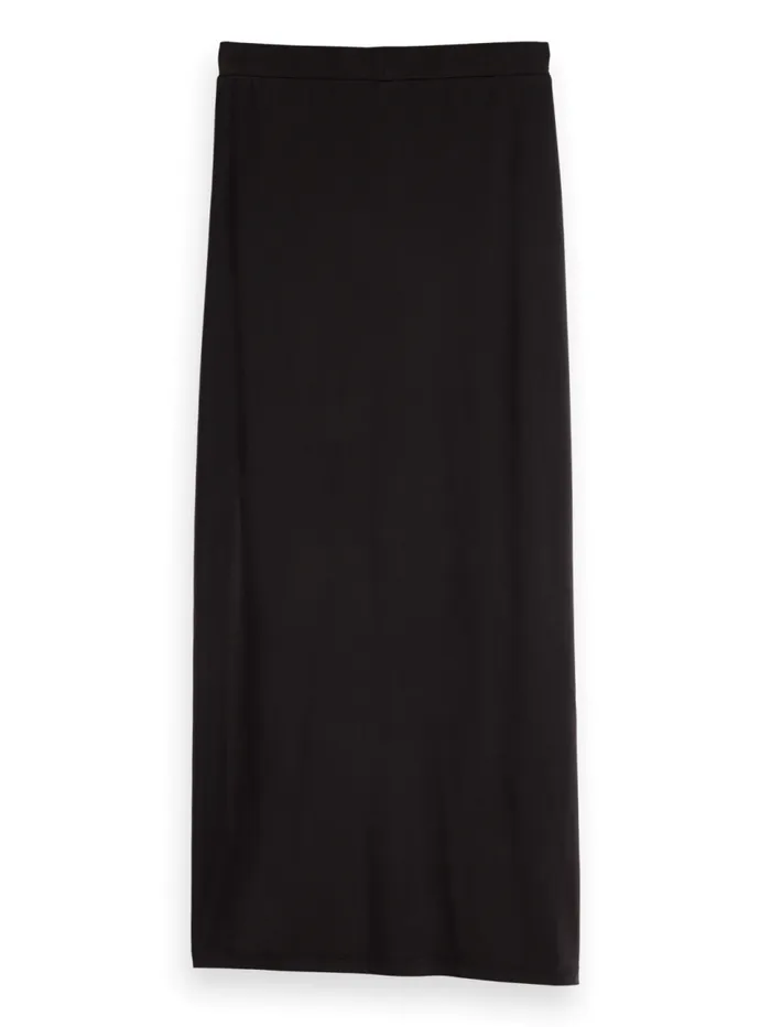 DRAPED JERSEY SKIRT Evening Black Women Scotch and Soda Skirts and Shorts