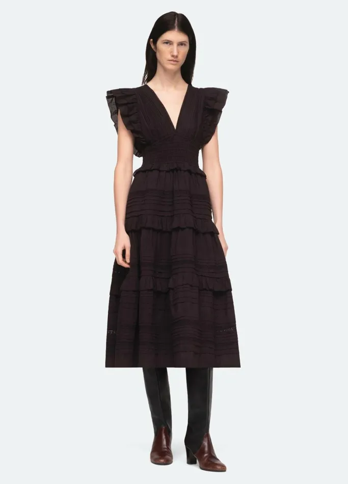 Dresses Women Sea New York Loren VNeck Dress Black