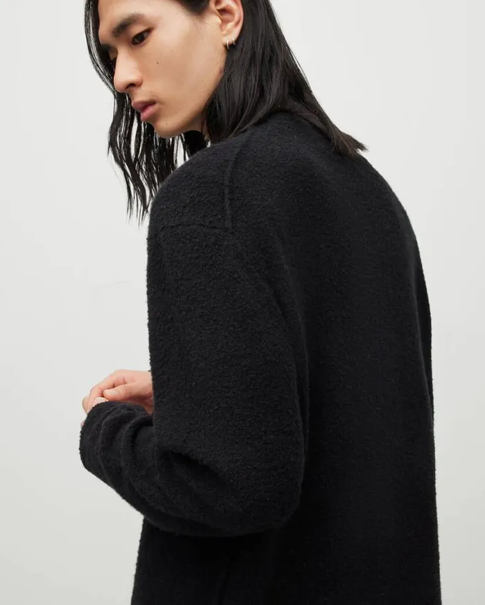 Eamont Crew Sweater Black Men AllSaints Sweaters