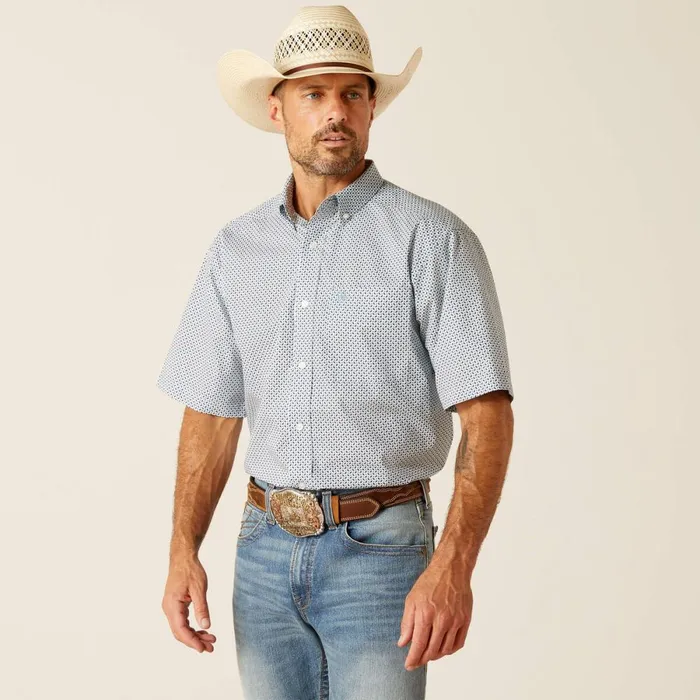 Edgar Classic Fit Shirt Blue Heaven Men Ariat Button Down Shirts