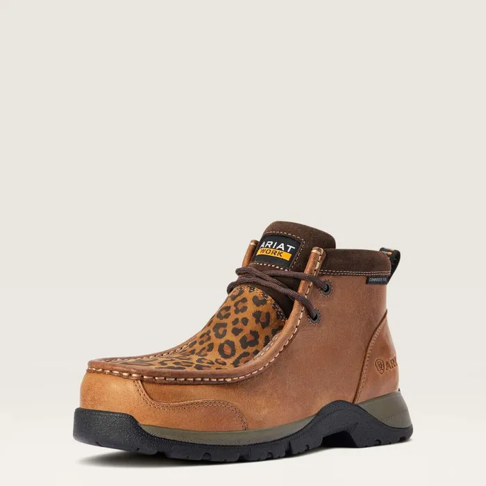 Edge LTE Moc Composite Toe Work Boot Desert Brown Women Ariat Work Boots and Shoes