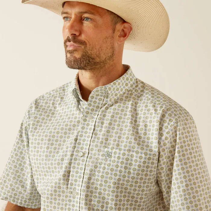 Eduardo Classic Fit Shirt Green Men Ariat Button Down Shirts