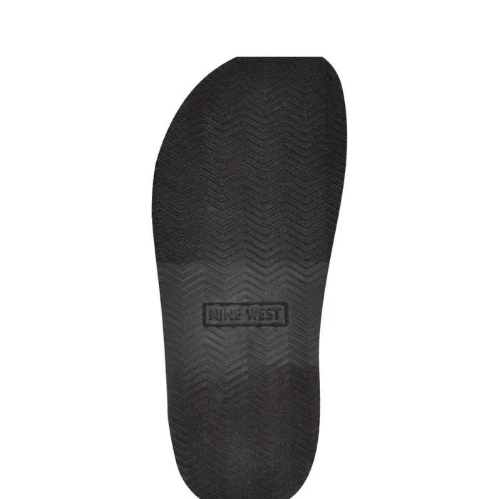 Eleny Buckle Slide Sandals Black Women Nine West Low Heel