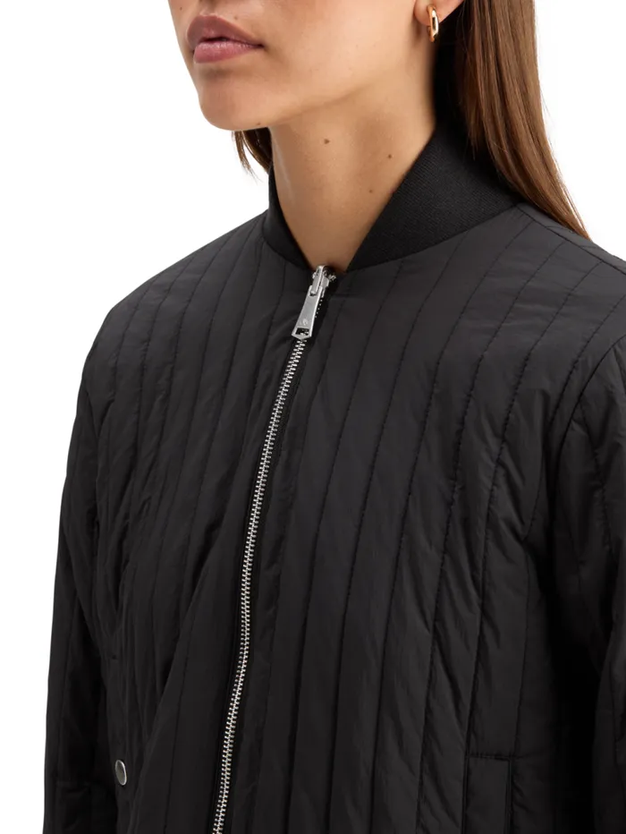 ELEVATED REVERSIBLE BOMBER Evening Black Women Scotch and Soda Jackets and Coats ELEVATED REVERSIBLE BOMBER Evening Black Women Scotch and Soda Jackets and Coats