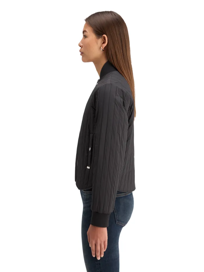 ELEVATED REVERSIBLE BOMBER Evening Black Women Scotch and Soda Jackets and Coats ELEVATED REVERSIBLE BOMBER Evening Black Women Scotch and Soda Jackets and Coats