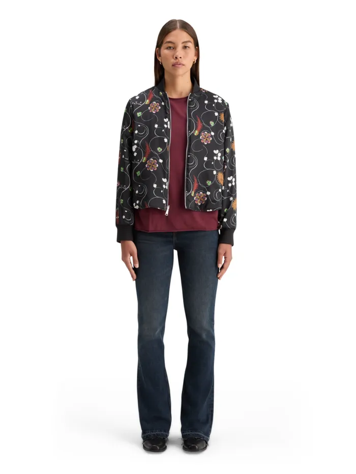 ELEVATED REVERSIBLE BOMBER Evening Black Women Scotch and Soda Jackets and Coats ELEVATED REVERSIBLE BOMBER Evening Black Women Scotch and Soda Jackets and Coats