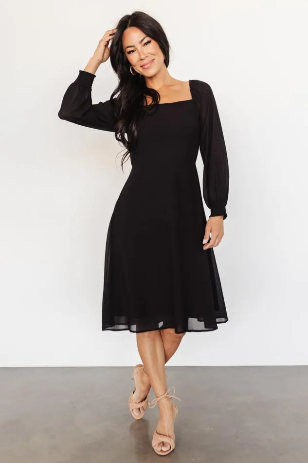 Elise Short Dress Black Women Baltic Born Wedding Guest Elise Short Dress Black Women Baltic Born Wedding Guest