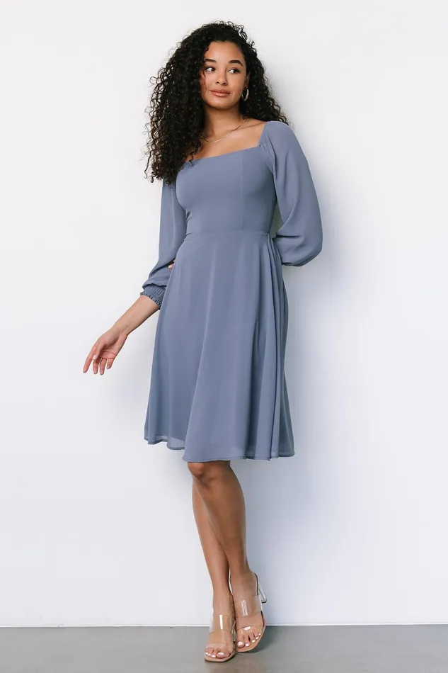 Elise Short Dress Whisper Blue Women Baltic Born Short Dresses Elise Short Dress Whisper Blue Women Baltic Born Short Dresses