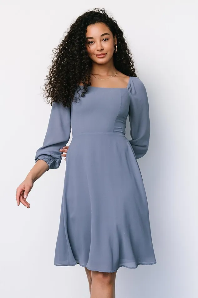 Elise Short Dress Whisper Blue Women Baltic Born Short Dresses Elise Short Dress Whisper Blue Women Baltic Born Short Dresses