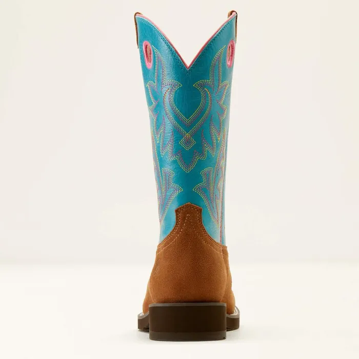 Elko Western Boot Chestnut Suedebasin Blue Women Ariat Western Boots Elko Western Boot Chestnut Suedebasin Blue Women Ariat Western Boots