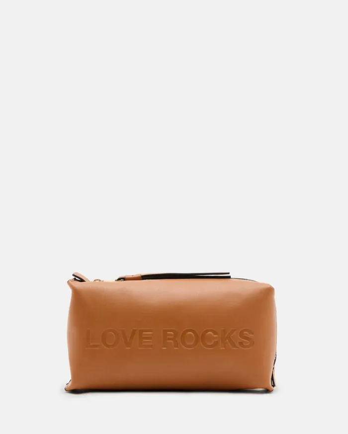Elliotte Leather Storage Pouch Bag Desert Tan Women AllSaints Handbags and Wallets