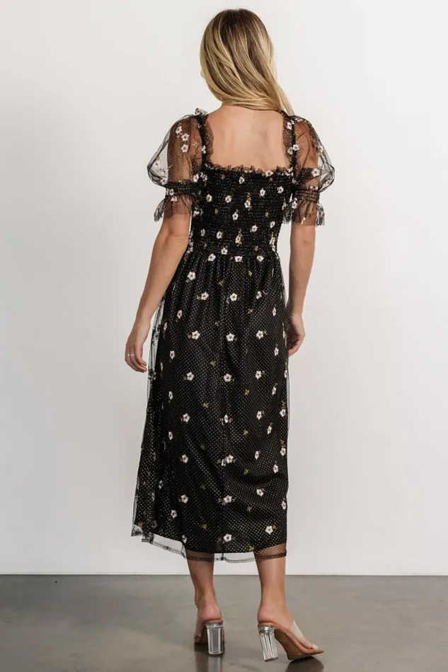 Emilia Embroidered Dress Black Women Baltic Born Tulle Styles Emilia Embroidered Dress Black Women Baltic Born Tulle Styles