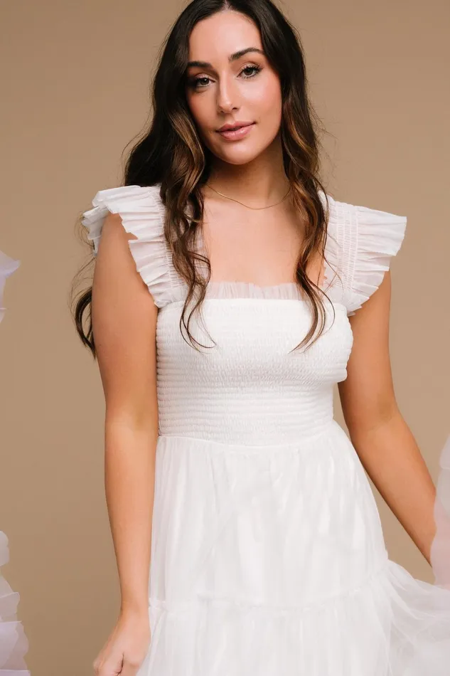 Emma Smocked Tulle Dress Off White Women Baltic Born Tulle Styles Emma Smocked Tulle Dress Off White Women Baltic Born Tulle Styles