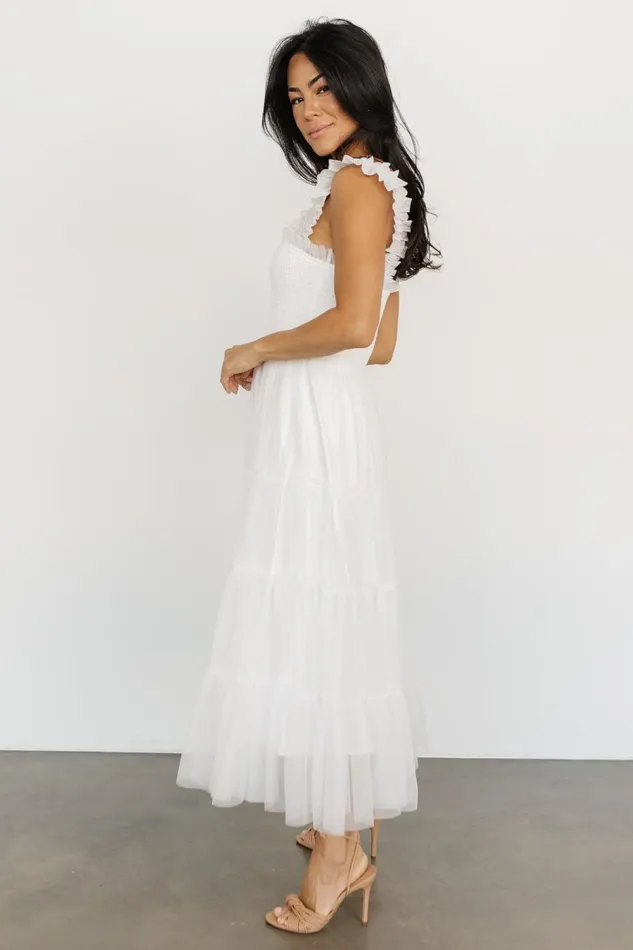 Emma Smocked Tulle Dress Off White Women Baltic Born Tulle Styles Emma Smocked Tulle Dress Off White Women Baltic Born Tulle Styles
