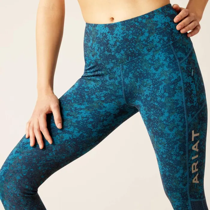Eos Knee Patch Tight Deep Petroleum Camo Floral Women Ariat Pants and Shorts Eos Knee Patch Tight Deep Petroleum Camo Floral Women Ariat Pants and Shorts