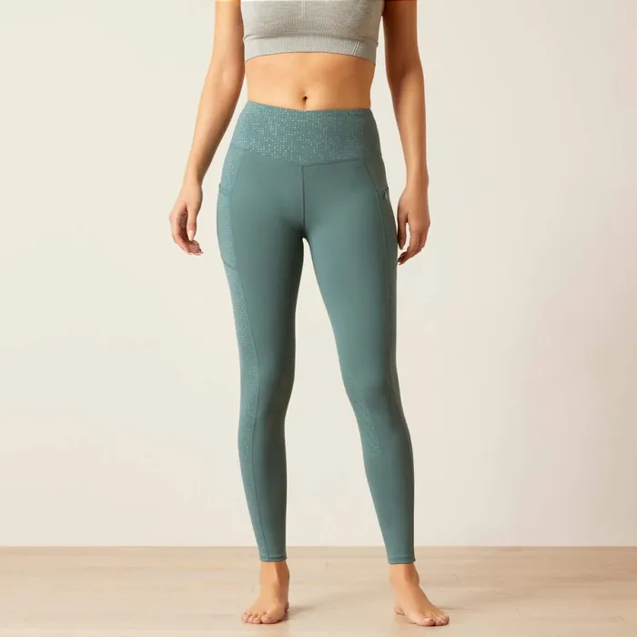 Eos Lumina Knee Patch Tight Silver Pine Women Ariat Pants and Shorts