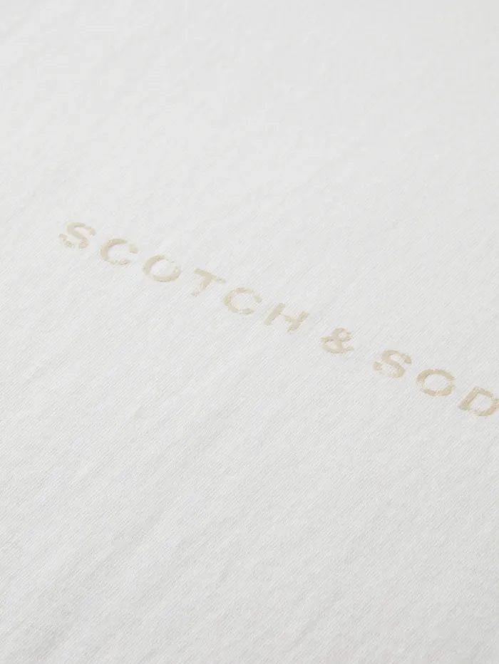Essential 8211 Logo Front Chest Tshirt Black Men Scotch and Soda Essentials