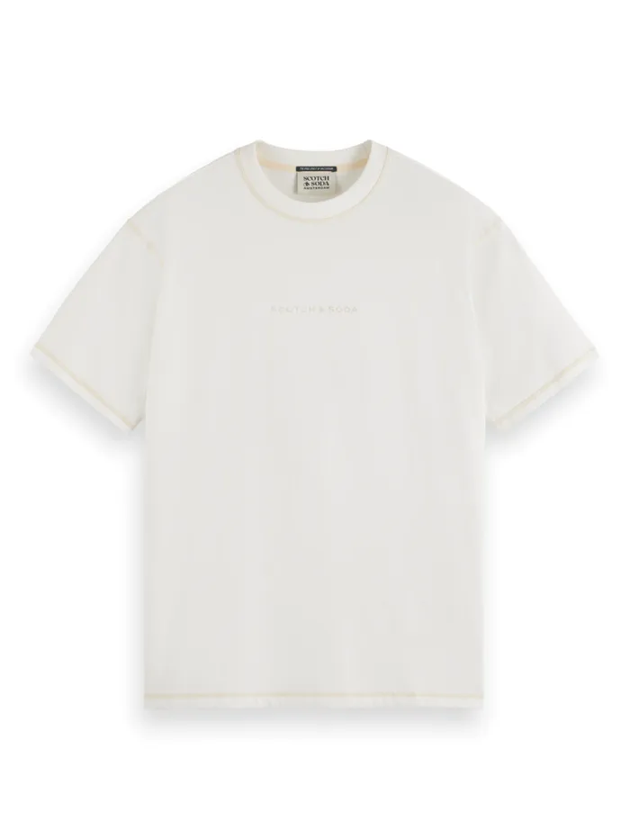 Essential 8211 Logo Front Chest Tshirt Black Men Scotch and Soda Essentials