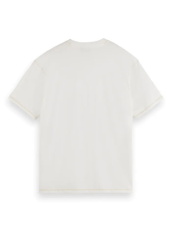 Essential 8211 Logo Front Chest Tshirt Black Men Scotch and Soda Essentials