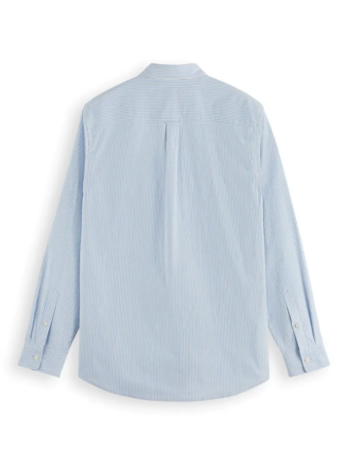 Essential 8211 OXFORD STRIPE Blue Stripe Men Scotch and Soda Essentials