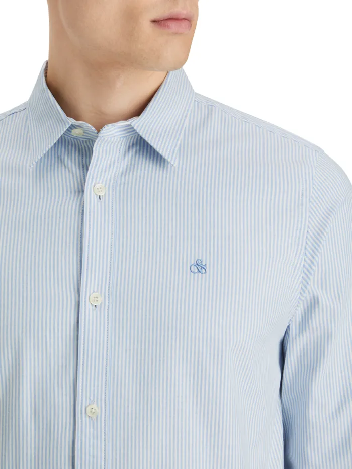 Essential 8211 OXFORD STRIPE Blue Stripe Men Scotch and Soda Essentials