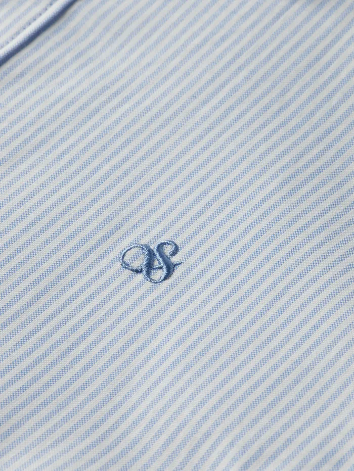 Essential 8211 OXFORD STRIPE Blue Stripe Men Scotch and Soda Essentials