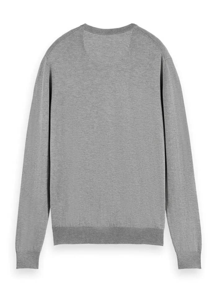 Essential Classic Crewneck Pullover Black Men Scotch and Soda Essentials