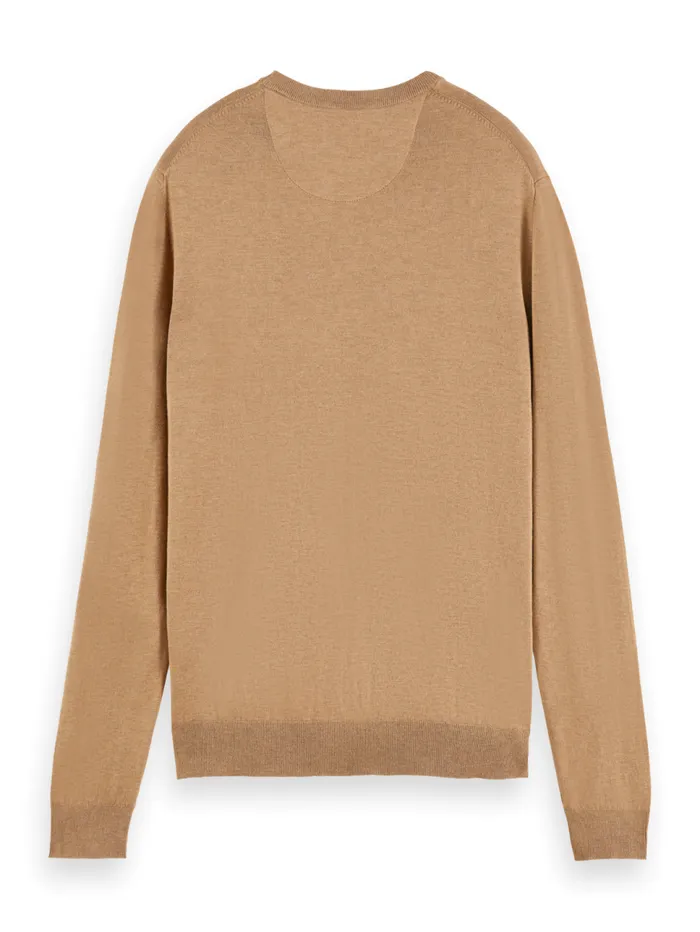 Essential Classic Crewneck Pullover Black Men Scotch and Soda Essentials
