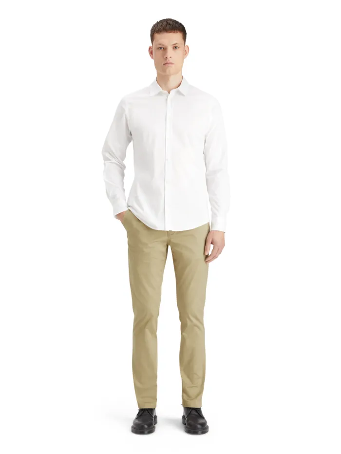 Essential Mott Cottonblend Twill Chino Sand Men Scotch and Soda Essentials
