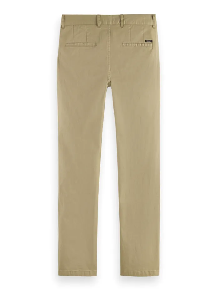 Essential Mott Cottonblend Twill Chino Sand Men Scotch and Soda Essentials