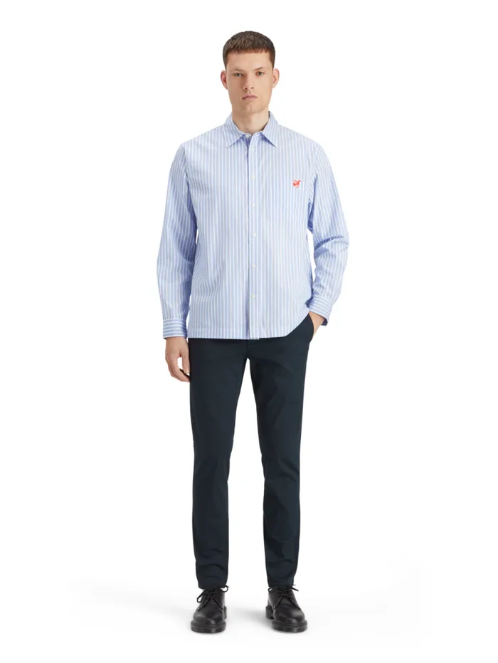 Essential Mott Cottonblend Twill Chino Sand Men Scotch and Soda Essentials