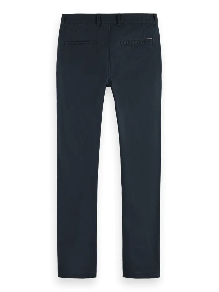 Essential Mott Cottonblend Twill Chino Sand Men Scotch and Soda Essentials