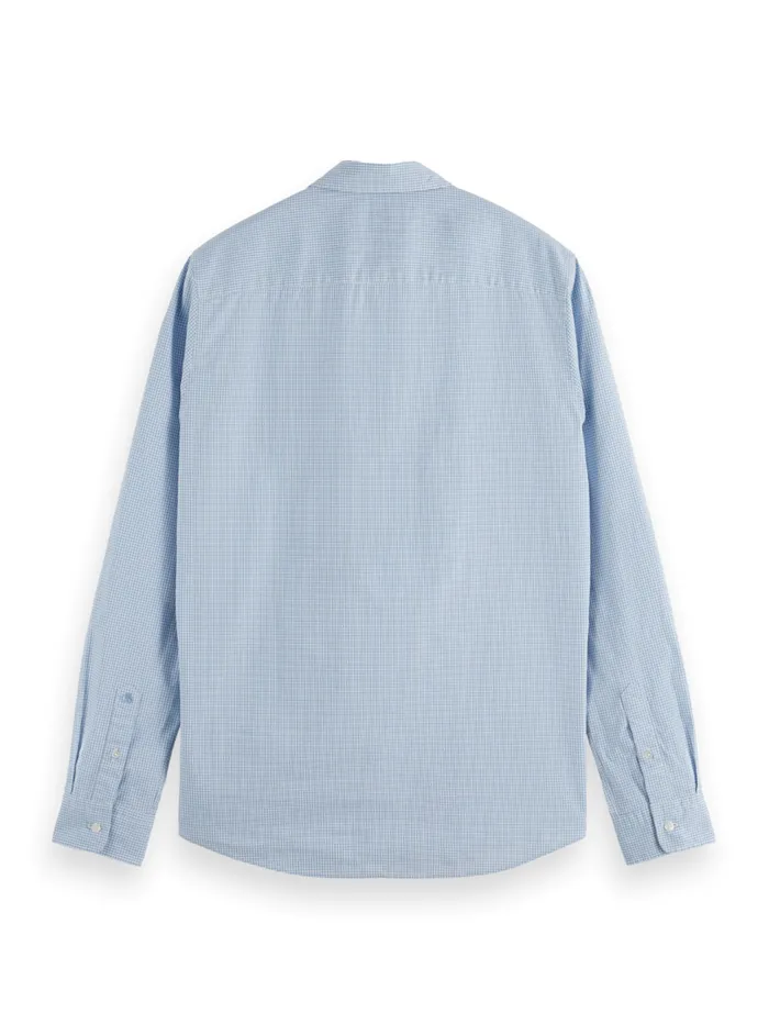 Essential Poplin Checked Shirt Green Check Men Scotch and Soda Essentials
