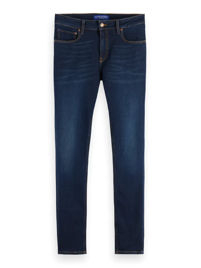 Essential SKIM SKINNY JEANS BEATEN BLUE Beaten Blue Men Scotch and Soda Essentials