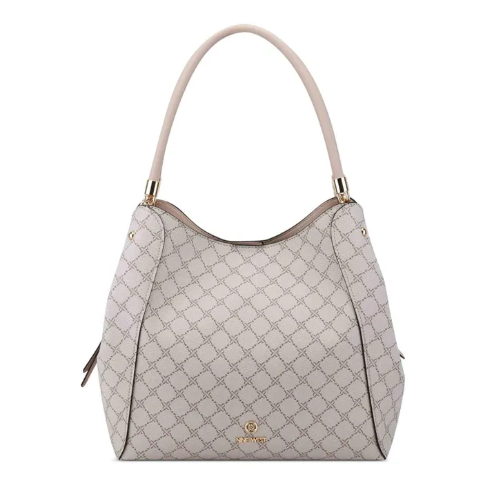 Etta Jet Set Carryall Mushroom Logo Marble Women Nine West Satchels and Shoulder Bags