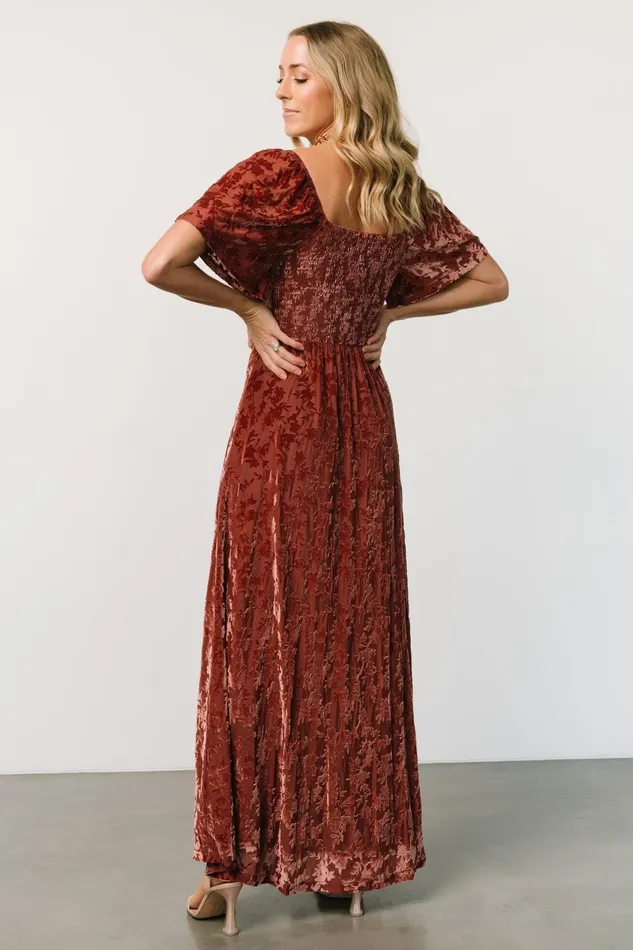 Everley Velvet Maxi Dress Cinnamon Women Baltic Born Mother Of The Bride Everley Velvet Maxi Dress Cinnamon Women Baltic Born Mother Of The Bride